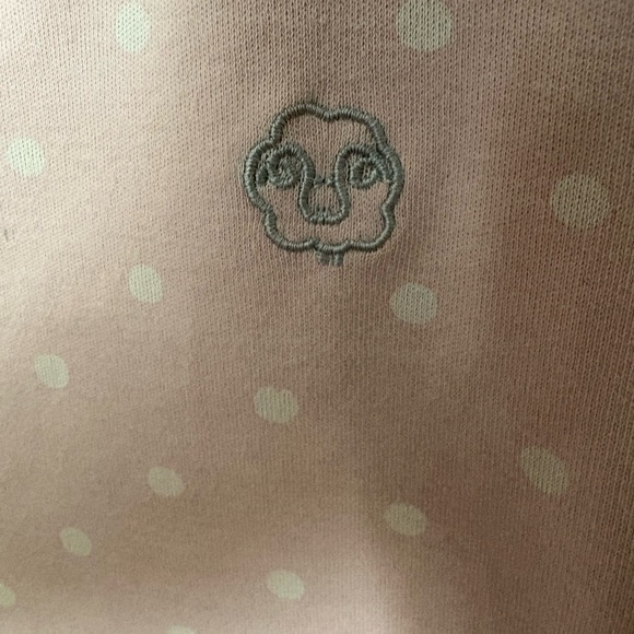 Soft Pink Polka Dot Kids Sleep Sack - Picture 2 of 4